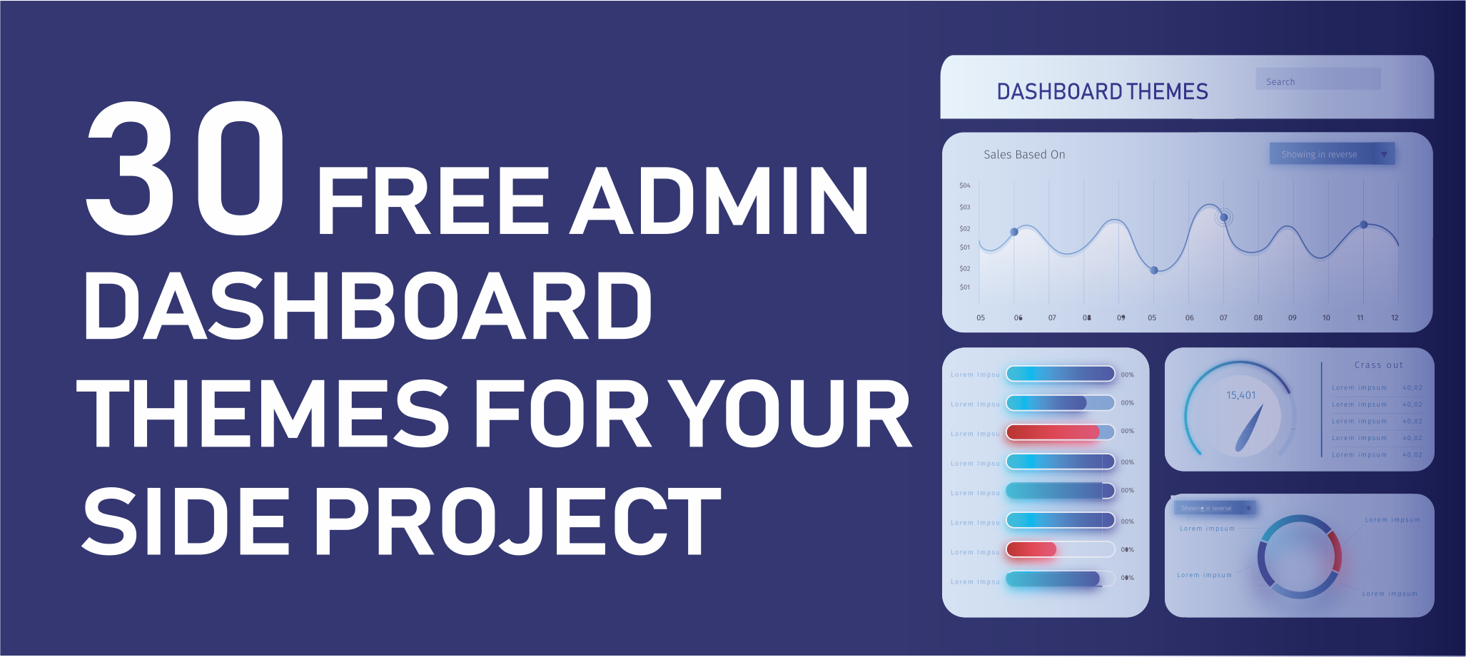 30 Free Admin Dashboard Themes For Your Side Project