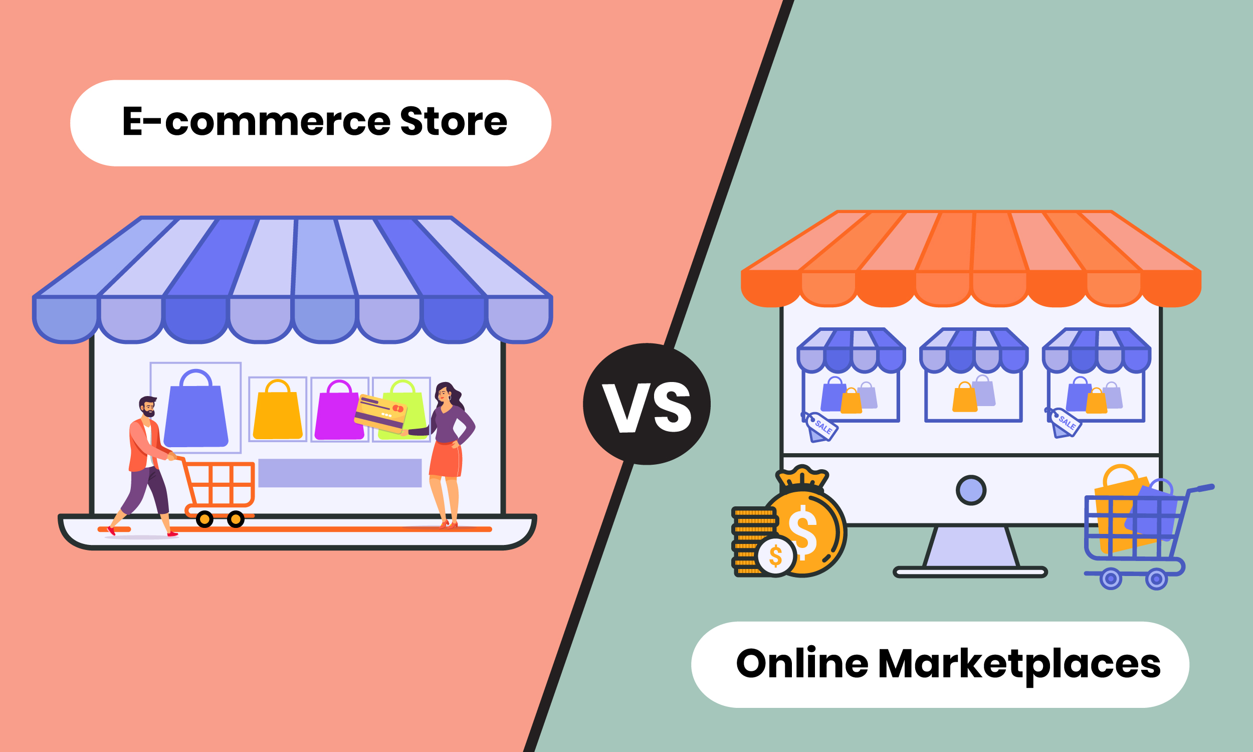 Difference Between E-commerce And Online Marketplace