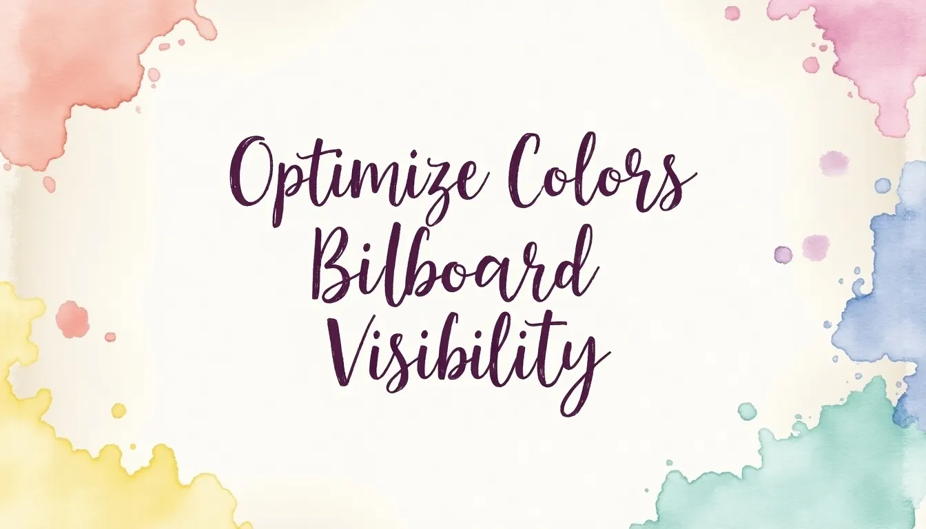How to Optimize Colors for Maximum Billboard Visibility