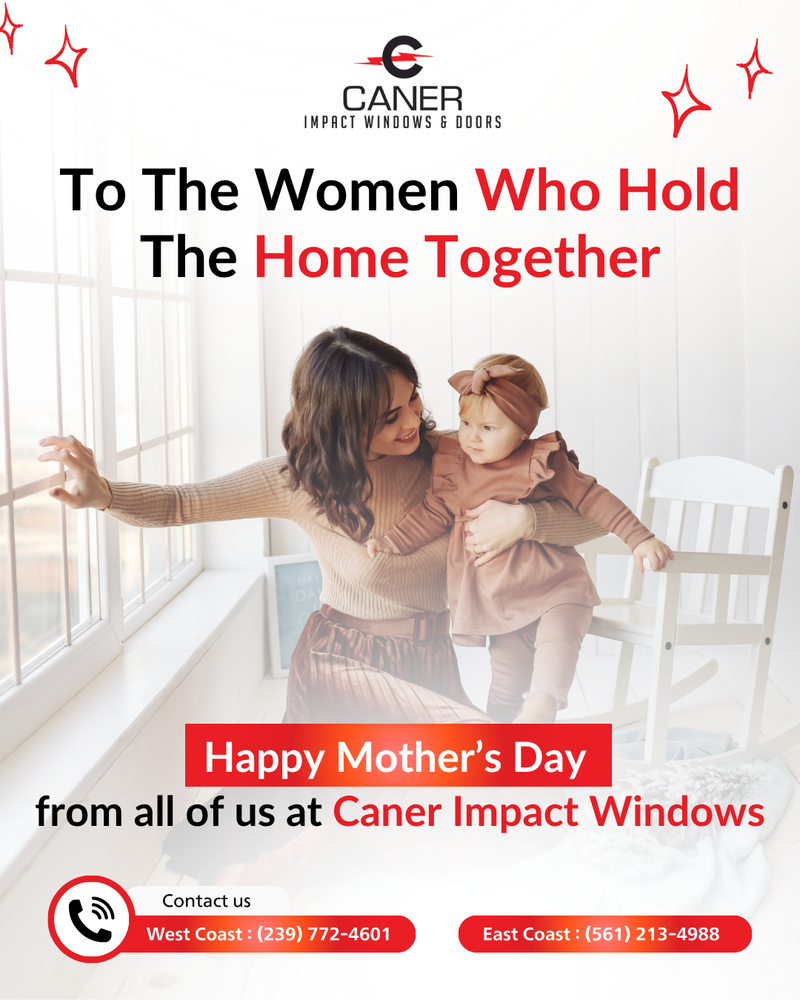Caner Impact Windows and Doors Mother's Day social media post, created by Draftss