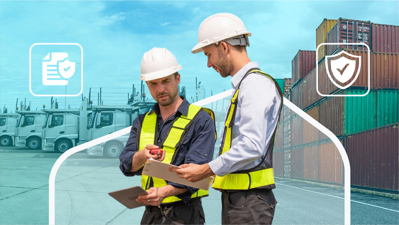 Industrial safety and compliance promotional banner, created by Draftss