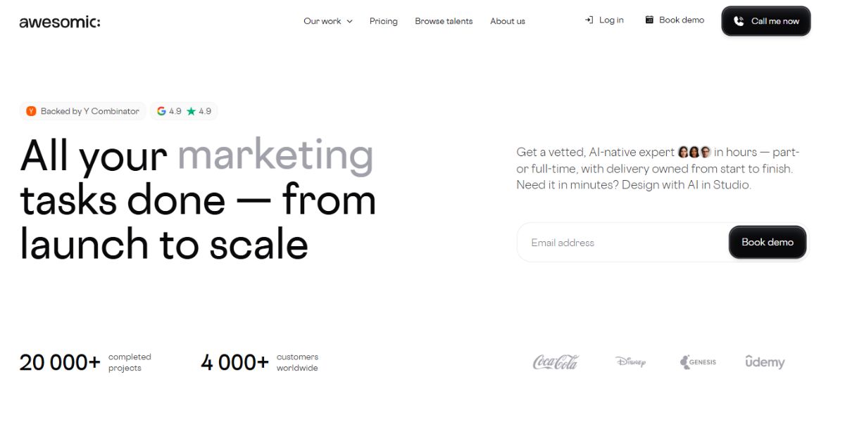 Awesomic design subscription and creative services in 2026