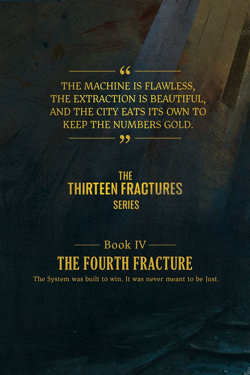 The Fourth Fracture book cover illustration from The Thirteen Fractures Series.