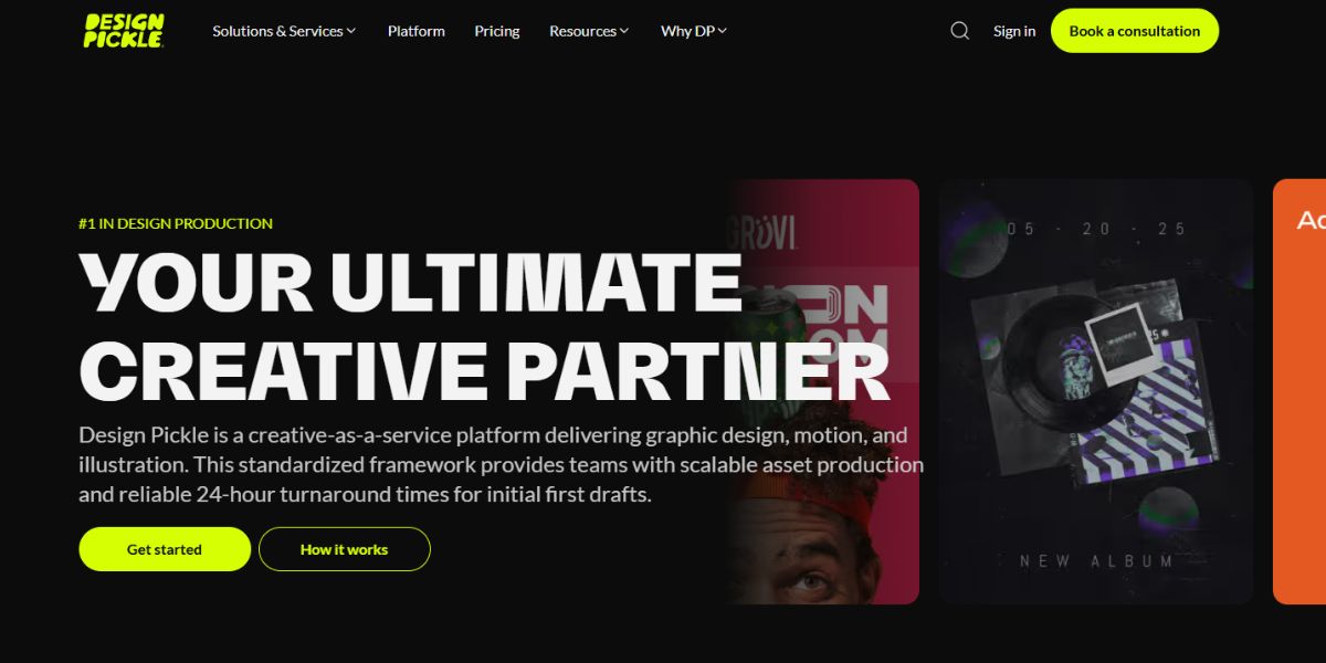 Design Pickle Hero section
