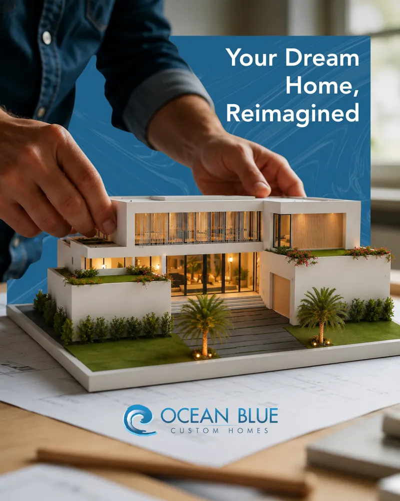 Luxury home design campaign featuring a modern architectural model, created by Draftss