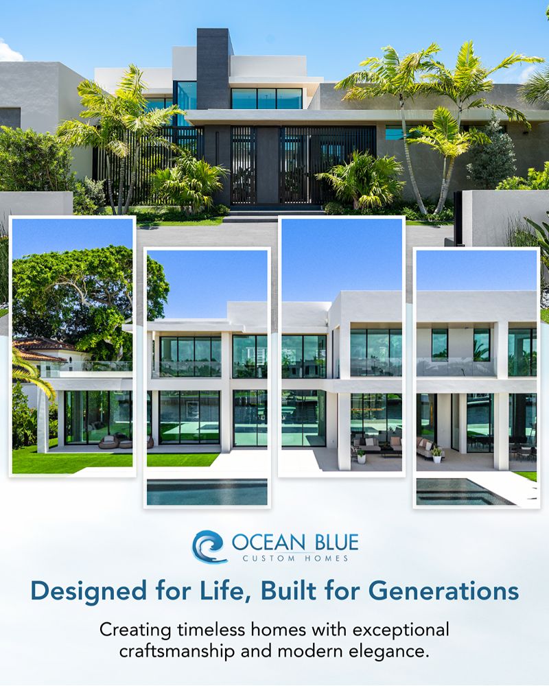 A Real Estate Social Media Design Featuring A Modern Custom Home