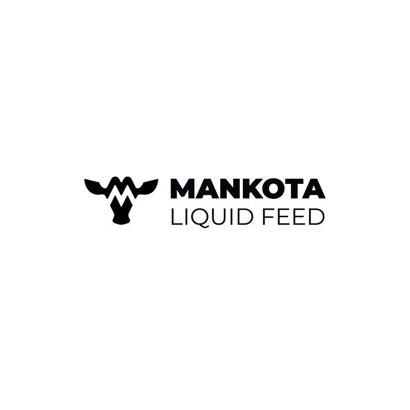 Mankota Liquid Feed logo with a bold cattle head icon.